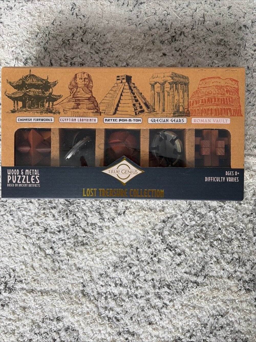 New in Box True Genius Lost Treasure Collection Brainteaser Puzzle Set